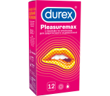 Durex Pleasuremax kondom s vroubky a výstupky pro stimulaci obou partnerů nominální šířka: 56 mm 12 kusů