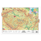 Ditipo Mapa Česká republika fyzická/kraje A3