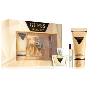 Guess Seductive toaletní voda pro ženy 75 ml + tělové mléko 200 ml + toaletní voda pro ženy 15 ml, dárková sada pro ženy