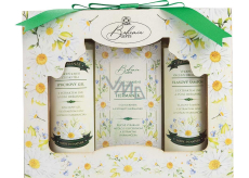 Bohemia Gifts Heřmánek sprchový gel 100 ml + šampon na vlasy 100 ml + toaletní mýdlo 100 ml, kosmetická sada pro ženy