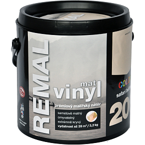 REMAL Vinyl Color mat omyvatelná barva na zeď, 200 safari béžová, 3,2 kg REMAL Vinyl Color mat omyvatelná barva na zeď, 200 safari béžová, 3,2 kg