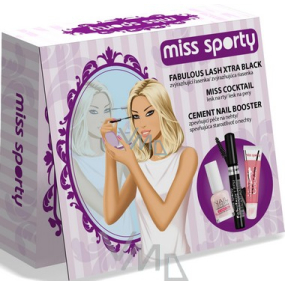 Miss Sporty řasenka 8 ml + lesk na rty 9 ml + lak na nehty 8 ml, kosmetická sada