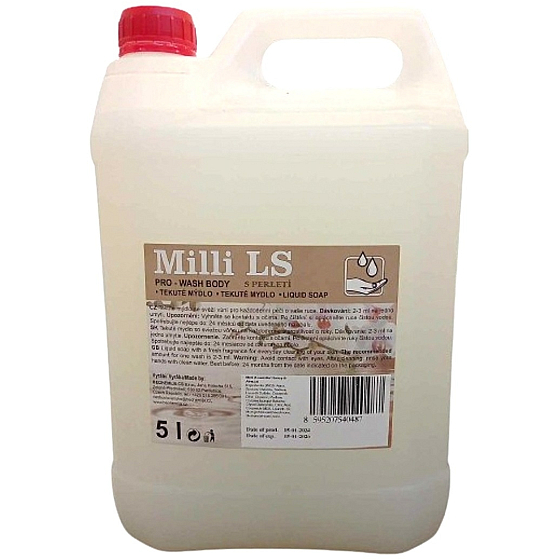 Milli Ls Med a Mandle s perletí tekuté mýdlo 5 l