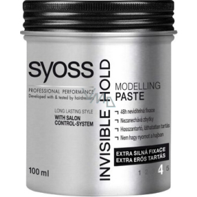 Syoss Invisible Hold Modelling Paste tvarující pasta na vlasy 100 ml