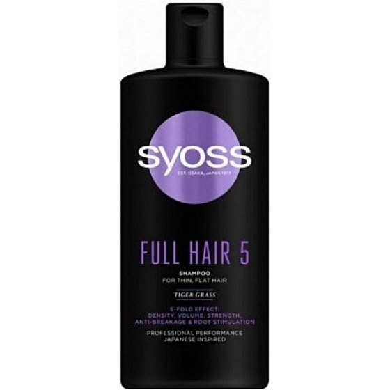 Syoss Full Hair 5 šampon pro jemné vlasy bez objemu 440 ml