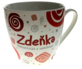 Nekupto Twister hrnek se jménem Zdeňka červený 0,4 litru