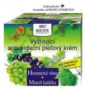 Bione Cosmetics Hroznové víno vyživující antioxidační pleťový krém pro všechny typy pokožky 51 ml