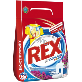 Rex 3x Action Mediterranean Freshness Pro-Color prášek na praní barevného prádla 20 dávek 1,5 kg