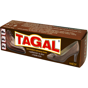 Druchema Tagal hnědý samolešticí ochranný krém na obuv, 50 g