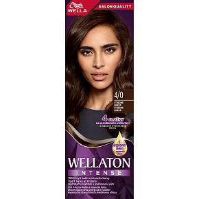Wella barva na vlasy Wellaton Intense 4/0 středně hnědá, 110 ml