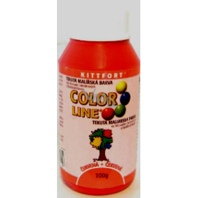 Kittfort Color Line tekutá malířská barva Červená 100 g
