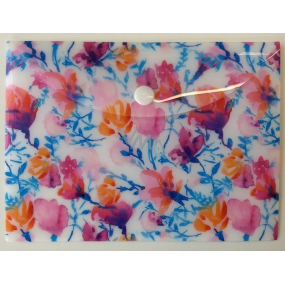 Albi Pouzdro na dokumenty Akvarelové květy B6 -125 × 176 mm
