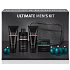 Baylis & Harding Men Jantar a Santalové dřevo tekuté mýdlo na tělo i vlasy 300 ml + mýdlo 150 g + balzám po holení 130 ml + sprchový gel 130 ml + šedá toaletní taška kosmetická sada pro muže
