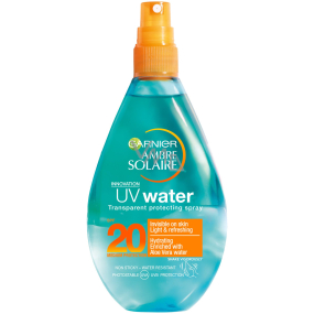 Garnier Ambre Solaire UV Water SPF20 sluneční ochrana čirá voda sprej 150 ml