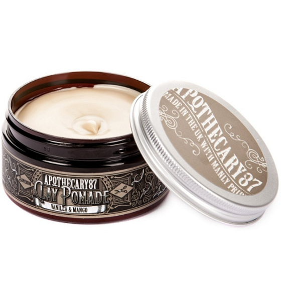 Apothecary87 Vanilka a Mango matující jílová pomáda na vlasy 100 ml