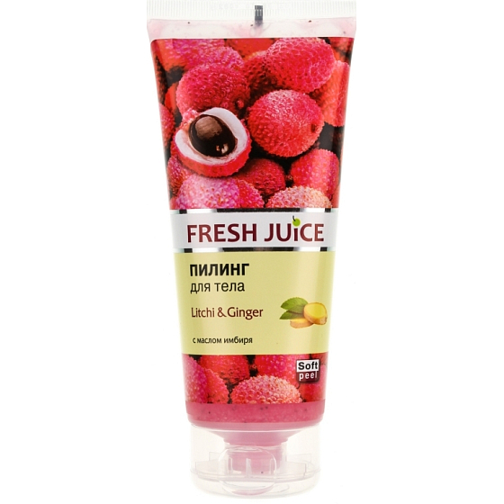Fresh Juice Litchi & Zázvor tělový peeling 200 ml