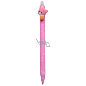 Colorino Gumovatelné pero Candy Cats světle růžové, modrá náplň 0,5 mm
