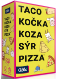 Albi Taco, kočka, koza, sýr, pizza postřehová karetní hra doporučený věk 8+