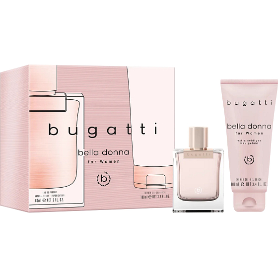 Bugatti Bella Donna parfémovaná voda 60 ml + sprchový gel 100 ml, dárková sada pro ženy