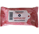 BioFresh Diamond Rose Protect antibakteriální ubrousky 15 kusů