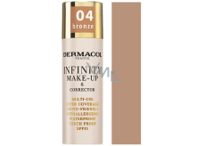 Dermacol Infinity Víceúčelový make-up a korektor 04 Bronze 20 g