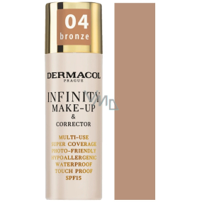 Dermacol Infinity Víceúčelový make-up a korektor 04 Bronze 20 g