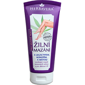 Herbavera žilní mazání s konopím a legactifem, 200 ml
