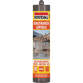 Soudal 60A konstrukční lepidlo na dřevo, čiré, 300 ml Soudal 60A konstrukční lepidlo na dřevo, čiré, 300 ml