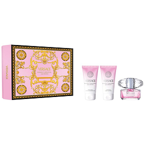 Versace Bright Crystal toaletní voda 50 ml + tělové mléko 50 ml + sprchový gel 50 ml, dárková sada pro ženy Versace Bright Crystal toaletní voda 50 ml + tělové mléko 50 ml + sprchový gel 50 ml, dárková sada pro ženy