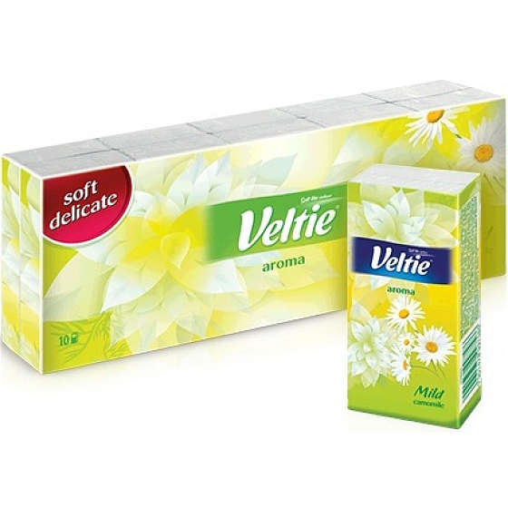 Veltie Aroma Mild Camomile hygienické kapesníky 10 kusů