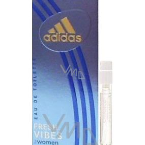 Adidas Fresh Vibes toaletní voda pro ženy 1,3 ml s rozprašovačem, vialka