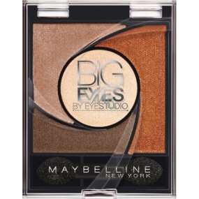 Maybelline Big Eyes oční stíny 01 Luminous Brown 5 g