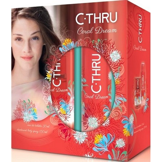 C-Thru Coral Dream toaletní voda 30 ml + deodorant sprej 150 ml, dárková sada