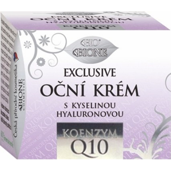 Bione Cosmetics Exclusive & Q10 s kyselinou hyaluronovou oční krém pro všechny typy pleti 51 ml