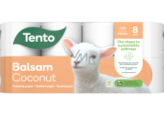 Tento Balsam Coconut s kokosovým mlékem parfémovaný toaletní papír 142 útržků 3vrstvý 8 rolí