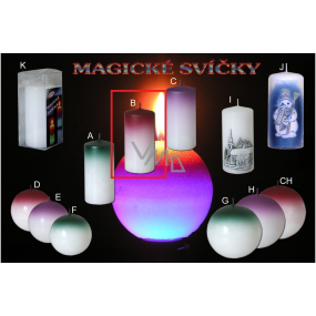 Lima Magická červená svíčka válec 60 x 120 mm 1 kus