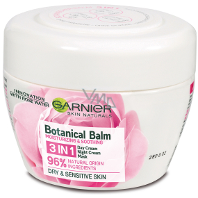 Garnier Skin Naturals Botanical Balm Rose 3v1 multifunkční pleťový krém pro citlivou a suchou pleť 150 ml