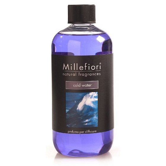 Millefiori Milano Natural Cold Water - Chladná voda Náplň difuzéru pro vonná stébla 500 ml
