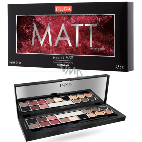 Pupa Pupart S Matt Make-up kazeta pro líčení očí 001 Red Madness 9,8 g