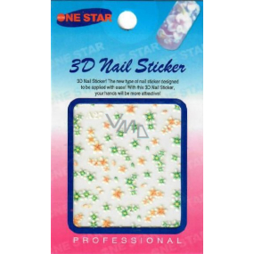 Nail Stickers 3D nálepky na nehty 1 aršík 10100 A27