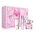 Versace Bright Crystal toaletní voda pro ženy 90 ml + sprchový gel 150 ml + toaletní voda 10 ml, dárková sada