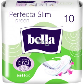 Bella Perfecta Slim Green ultratenké hygienické vložky s křidélky 10 kusů
