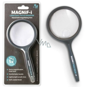 If Magnif-i Large Dual Focus Magnifier lupa velká s 2x větším zvětšením a 4x vloženým objektivem pro extra detaily 70 mm