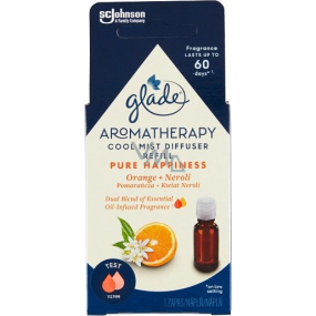 Glade Aromatherapy Cool Mist Diffuser Pure Happiness Orange + Neroli náplň esenciální olej 17,4 ml