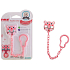 Baby Farlin Pacifier Clip řetízek na šidítko Myška růžová pro děti 0+ měsíců