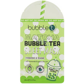 Bubble´t Matcha Bubble Tea textilní maska pro všechny typy pleti 20 ml