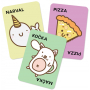 Albi Taco, kočka, koza, sýr, pizza postřehová karetní hra doporučený věk 8+