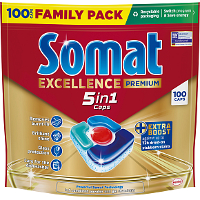 Somat tablety do myčky Excellence 5v1, 110 ks Somat tablety do myčky Excellence 5v1, 110 ks