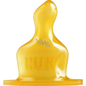 Nuk Classic latexová savička 6 + měsíců velikost 2 S malý sací otvor 1 kus