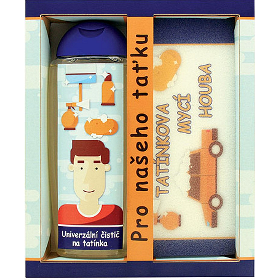 Bohemia Gifts Pro tatínka sprchový gel 300 ml a tatínkova mycí houba